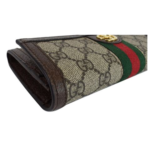 Gucci Original GG Supreme Canvas Ophidia Continental Wallet 